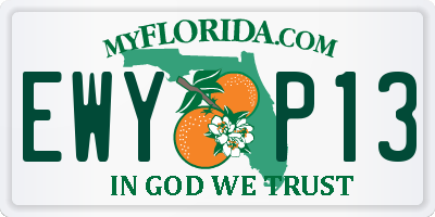 FL license plate EWYP13