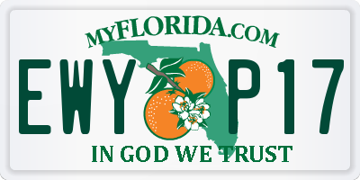 FL license plate EWYP17