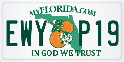 FL license plate EWYP19