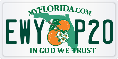 FL license plate EWYP20