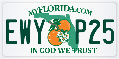 FL license plate EWYP25
