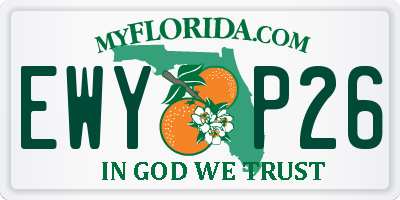 FL license plate EWYP26
