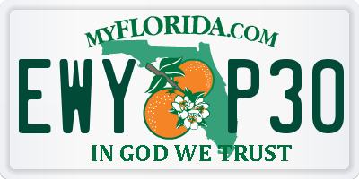 FL license plate EWYP30