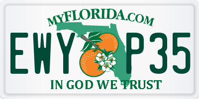 FL license plate EWYP35