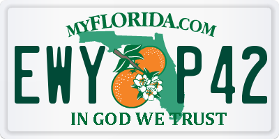 FL license plate EWYP42