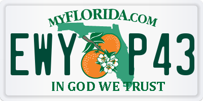 FL license plate EWYP43