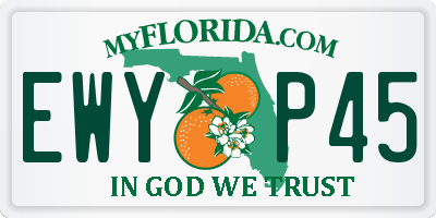 FL license plate EWYP45