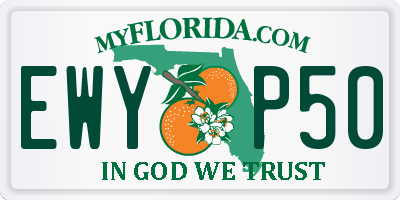 FL license plate EWYP50