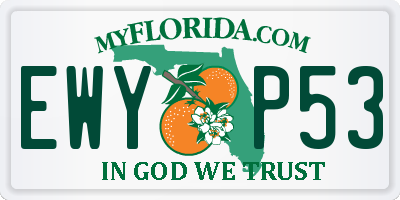 FL license plate EWYP53