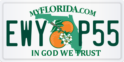 FL license plate EWYP55