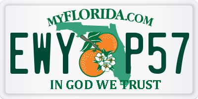 FL license plate EWYP57