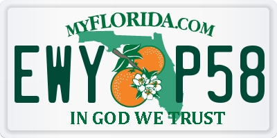 FL license plate EWYP58
