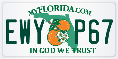 FL license plate EWYP67