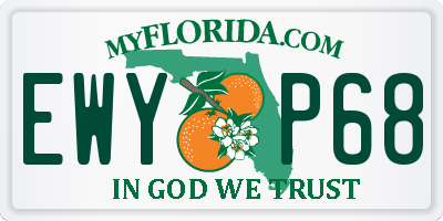 FL license plate EWYP68