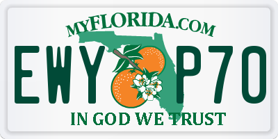 FL license plate EWYP70