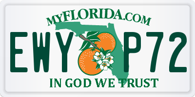 FL license plate EWYP72