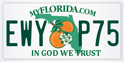 FL license plate EWYP75