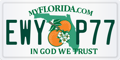 FL license plate EWYP77