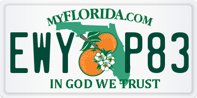 FL license plate EWYP83