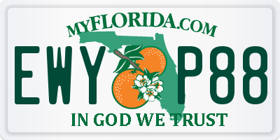 FL license plate EWYP88