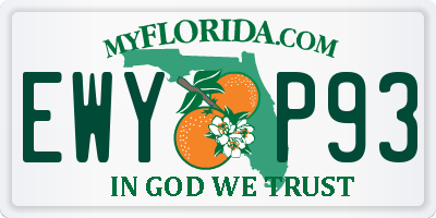 FL license plate EWYP93