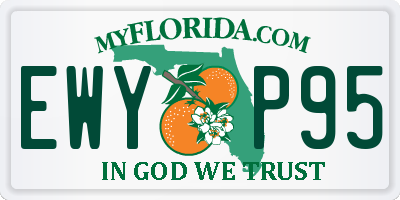 FL license plate EWYP95