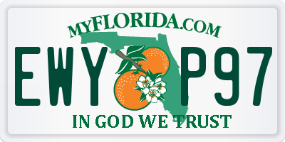 FL license plate EWYP97