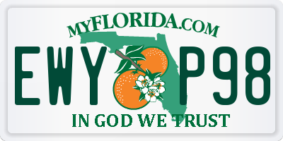 FL license plate EWYP98