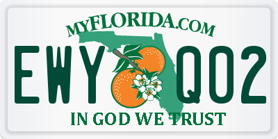 FL license plate EWYQ02