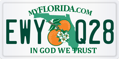 FL license plate EWYQ28