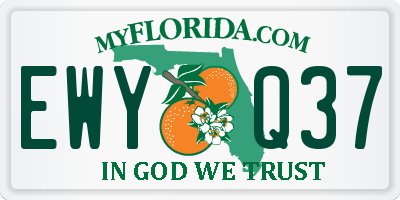 FL license plate EWYQ37