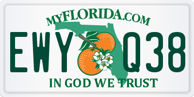 FL license plate EWYQ38
