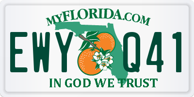 FL license plate EWYQ41