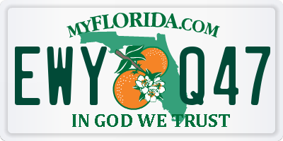 FL license plate EWYQ47