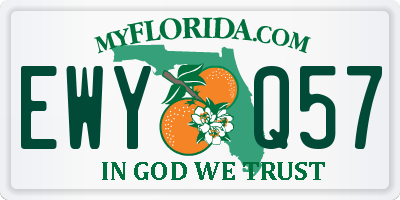 FL license plate EWYQ57