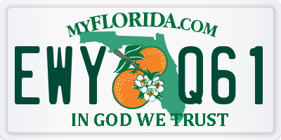 FL license plate EWYQ61