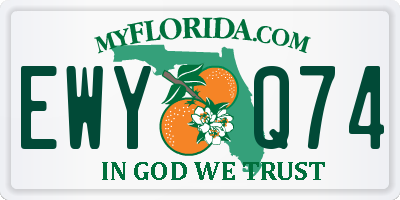 FL license plate EWYQ74