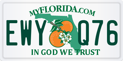 FL license plate EWYQ76