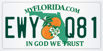 FL license plate EWYQ81