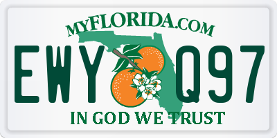 FL license plate EWYQ97