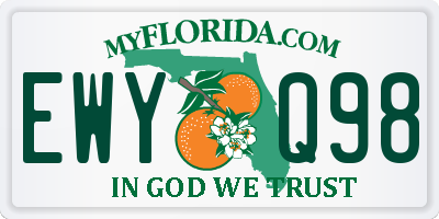 FL license plate EWYQ98
