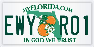 FL license plate EWYR01