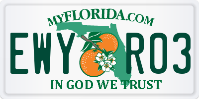 FL license plate EWYR03