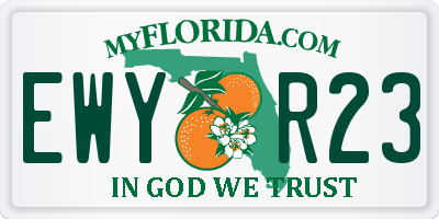 FL license plate EWYR23