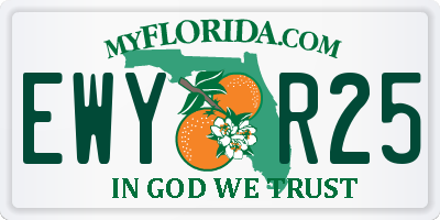 FL license plate EWYR25