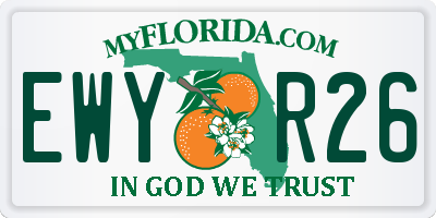 FL license plate EWYR26