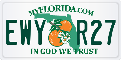 FL license plate EWYR27