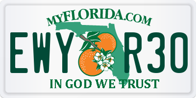 FL license plate EWYR30