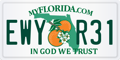 FL license plate EWYR31