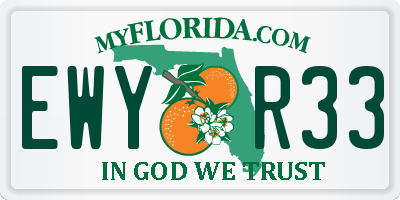 FL license plate EWYR33